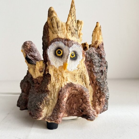 Vintage 70s Owl Theme Dimmer Lamp Small - Picture 1 of 11